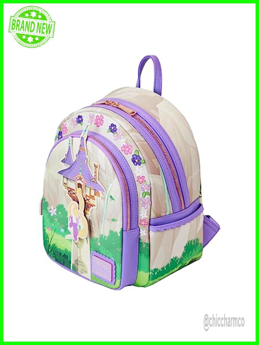 Loungefly Disney Tangled Rapunzel Mini Backpack Vegan Leather - Picture 3 of 6